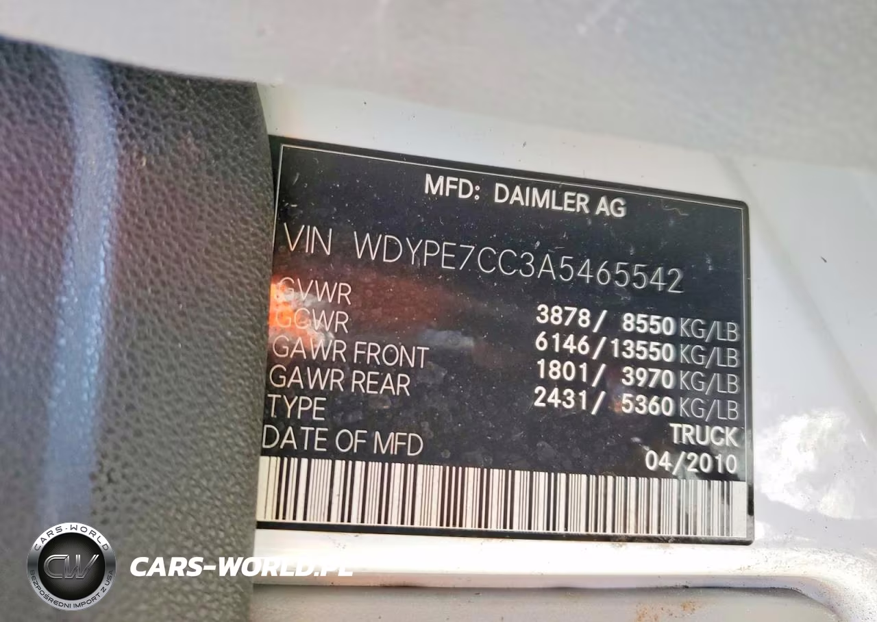2010 Freightliner Sprinter 2500 VIN:WDYPE7CC3A5465542 - 13