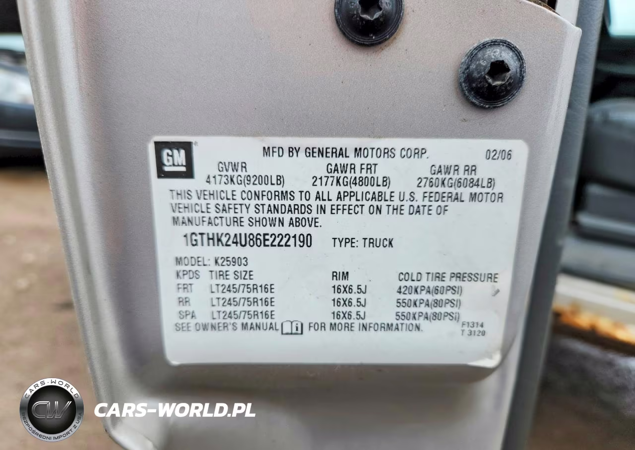 2006 GMC Sierra K2500 Heavy Duty VIN:1GTHK24U86E222190 - 12