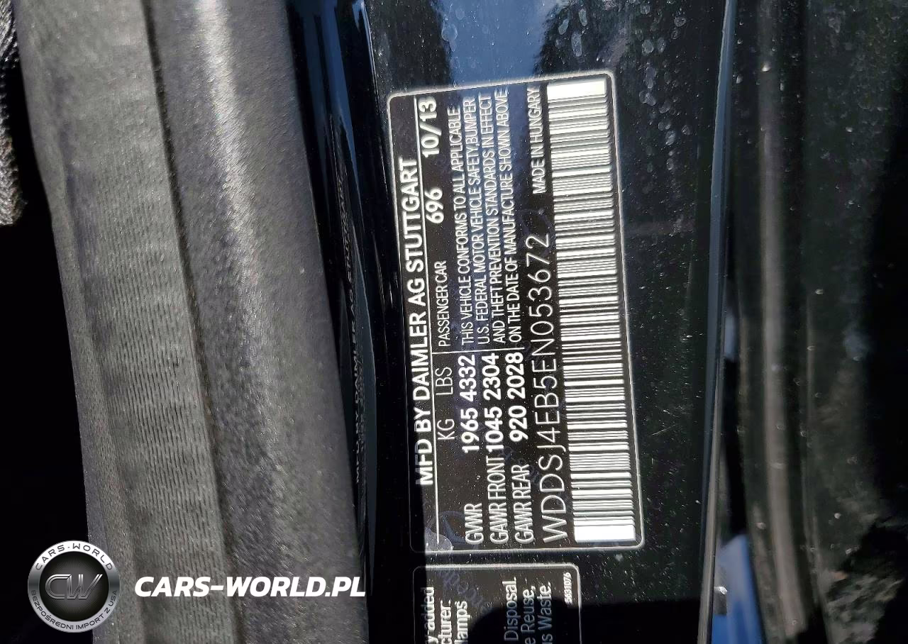 2014 Mercedes-Benz Cla 250 VIN:WDDSJ4EB5EN053672 - 13