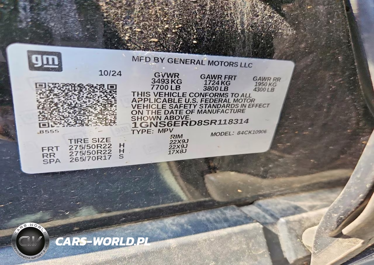 2025 Chevrolet Suburban K1500 Rst VIN:1GNS6ERD8SR118314 - 13