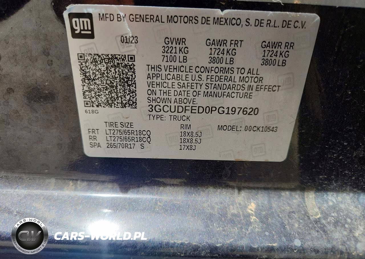 2023 Chevrolet Silverado K1500 Lt Trail Boss VIN:3GCUDFED0PG197620 - 12