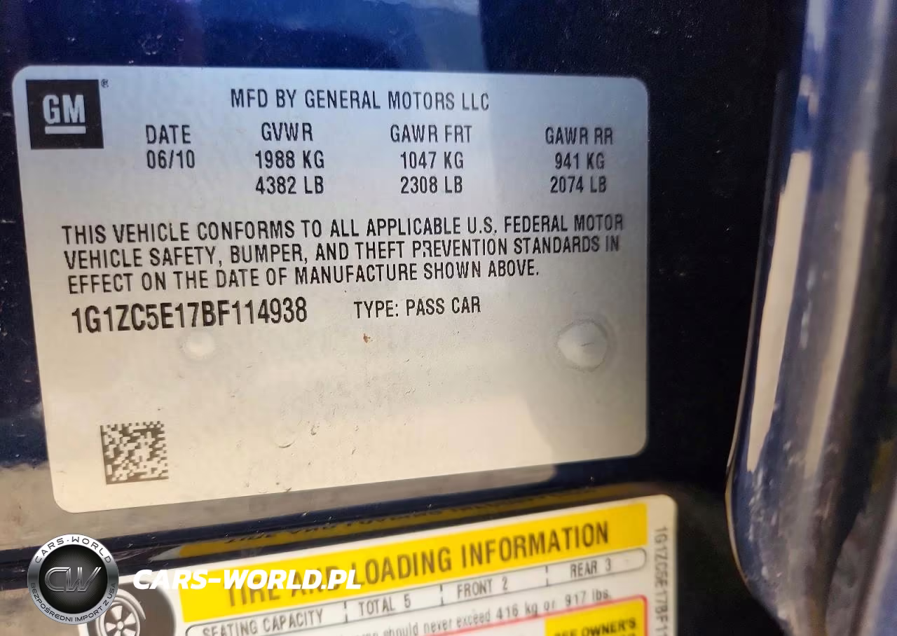2011 Chevrolet Malibu 1Lt VIN:1G1ZC5E17BF114938 - 12