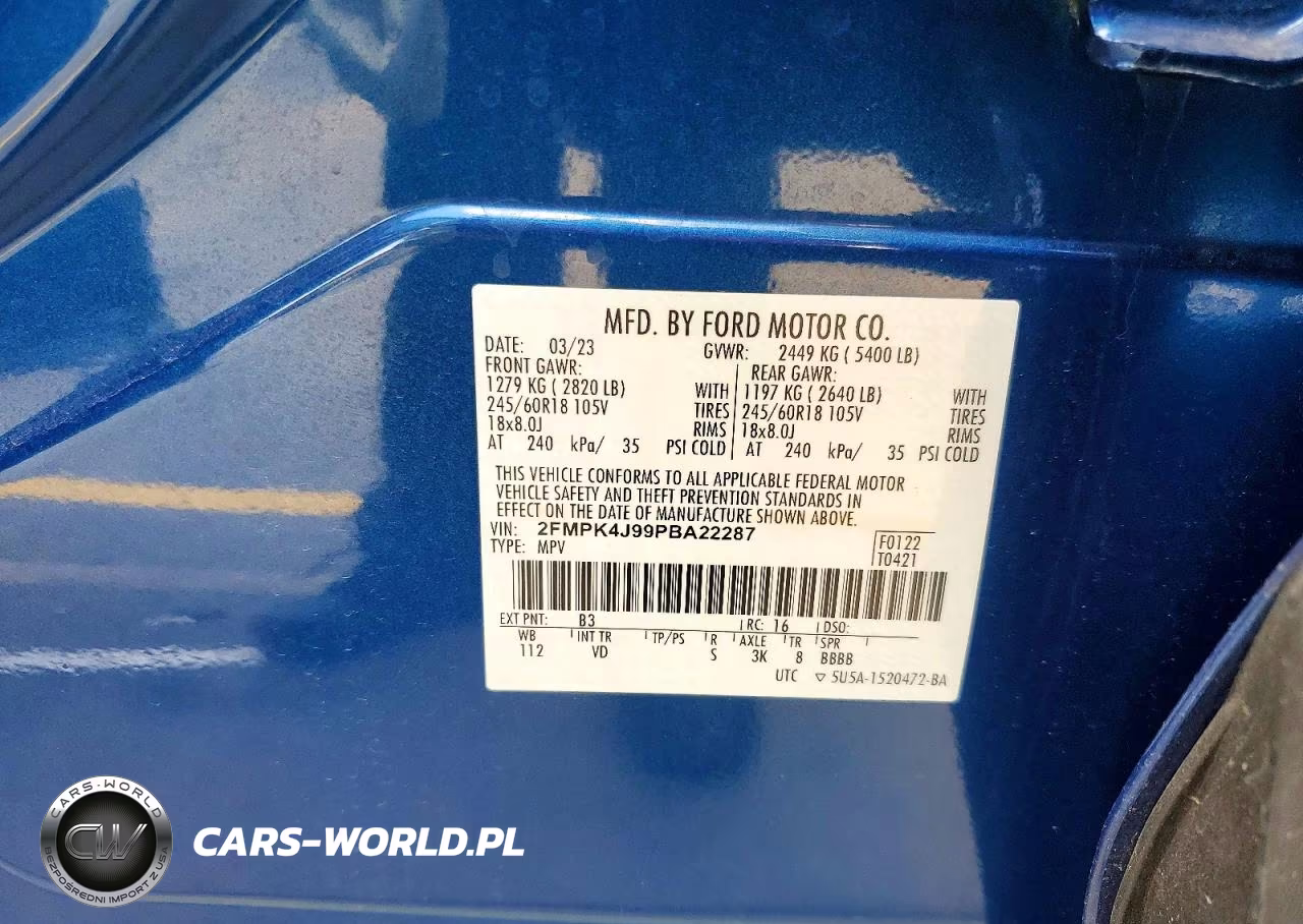 2023 Ford Edge Sel VIN:2FMPK4J99PBA22287 - 14