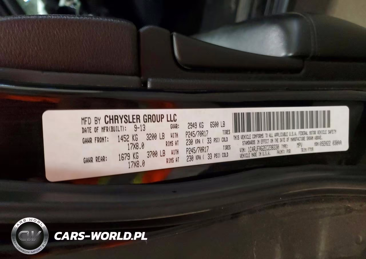 2014 Jeep Grand Cherokee Laredo VIN:1C4RJFAG2EC238330 - 13