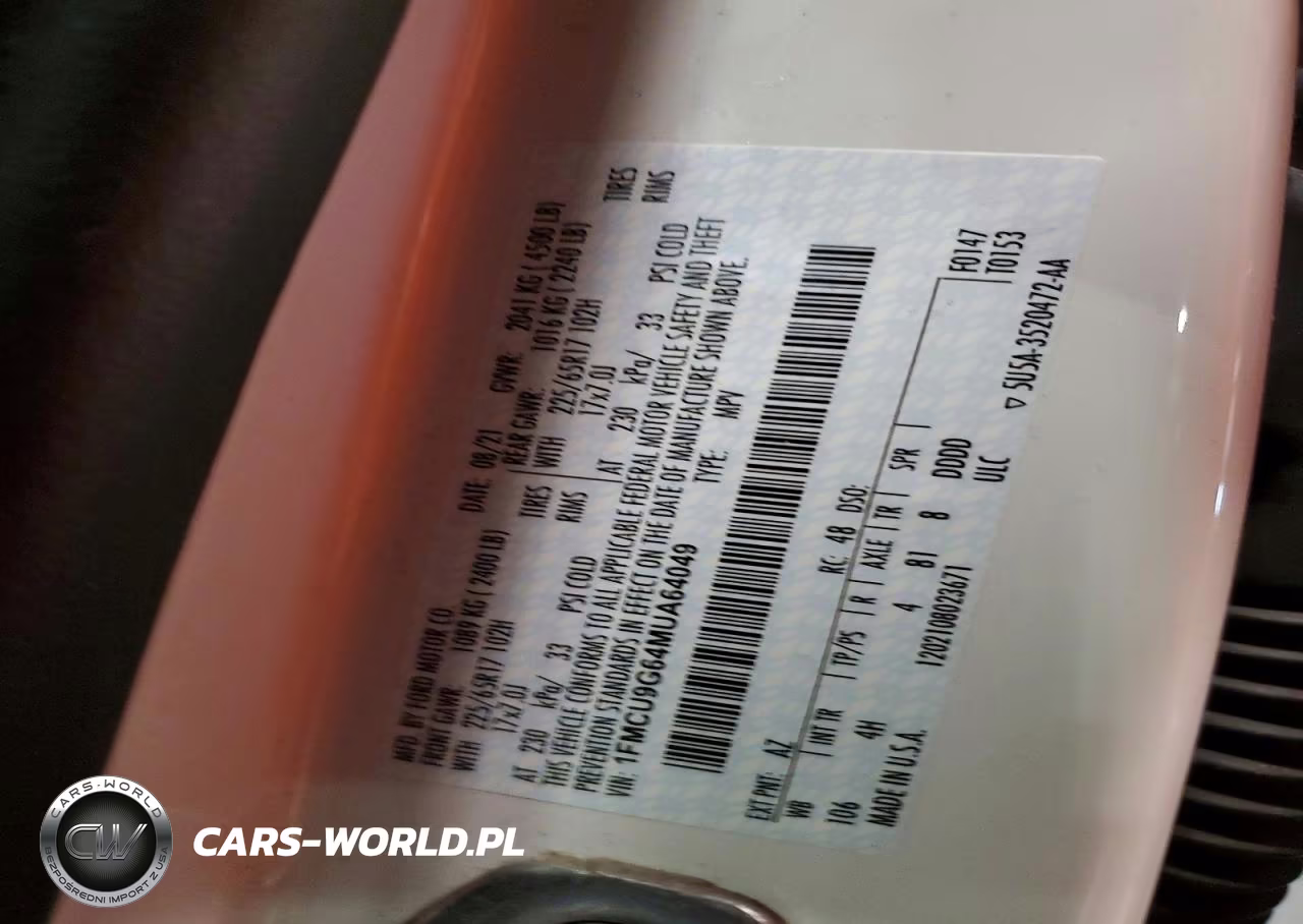 2021 Ford Escape Se VIN:1FMCU9G64MUA64049 - 14