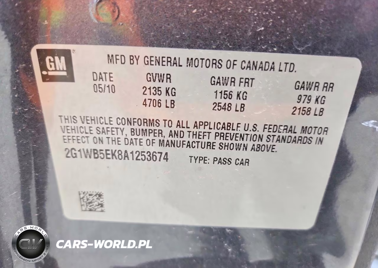 2010 Chevrolet Impala Lt VIN:2G1WB5EK8A1253674 - 12