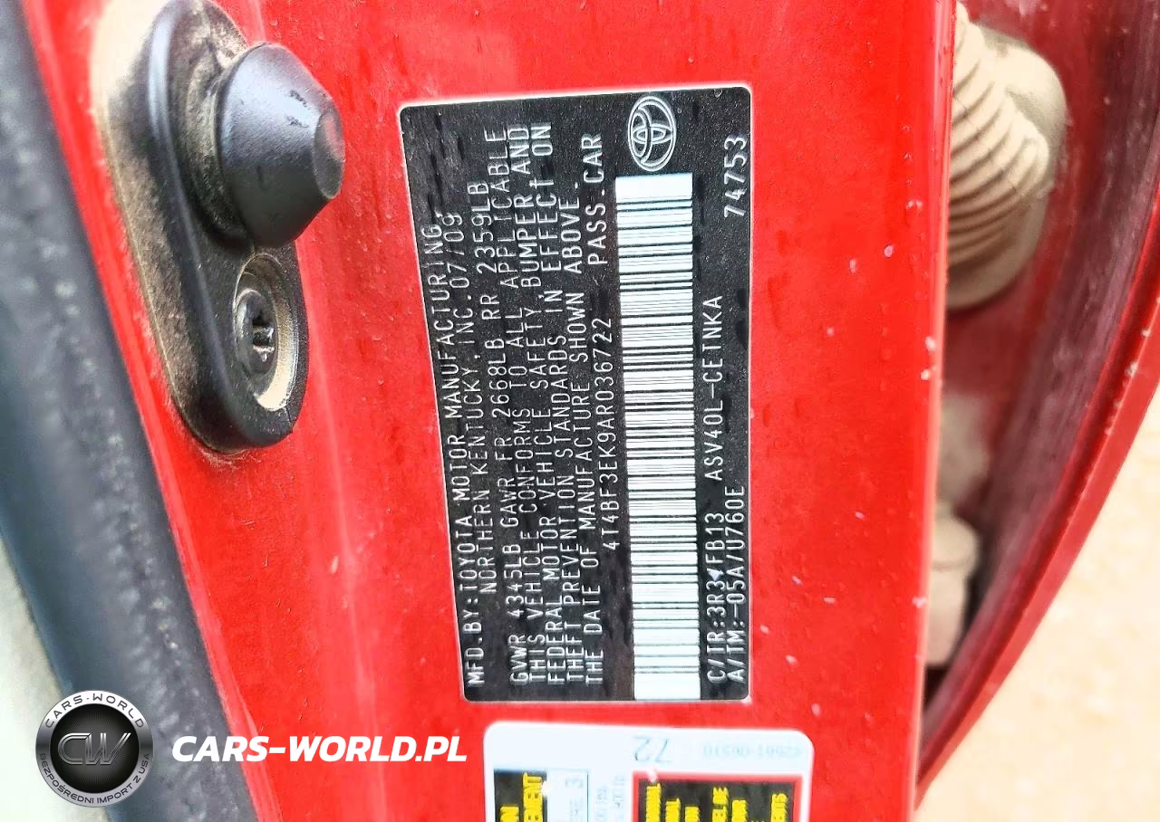 2010 Toyota Camry Le VIN:4T4BF3EK9AR036722 - 13