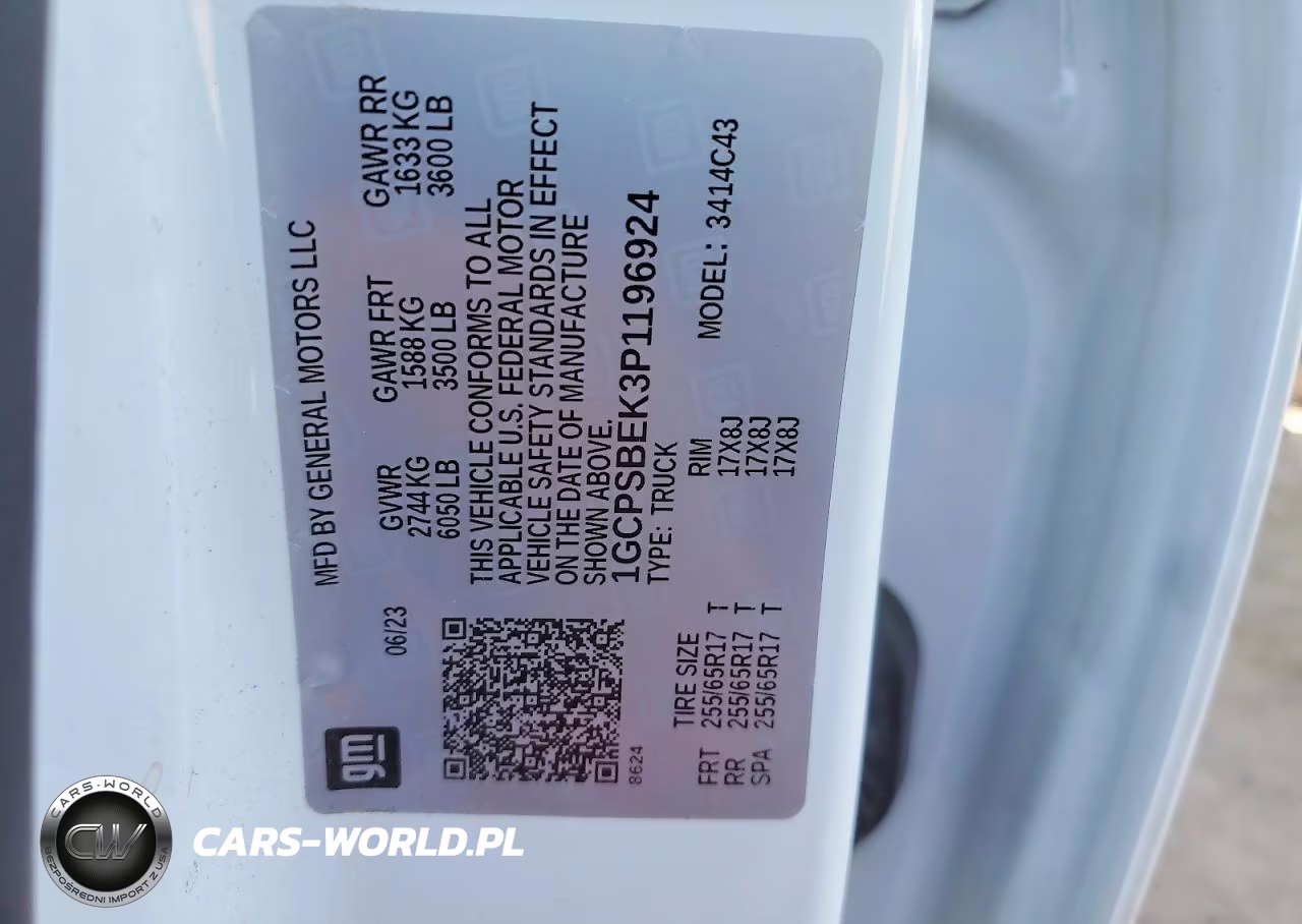 2023 Chevrolet Colorado VIN:1GCPSBEK3P1196924 - 12
