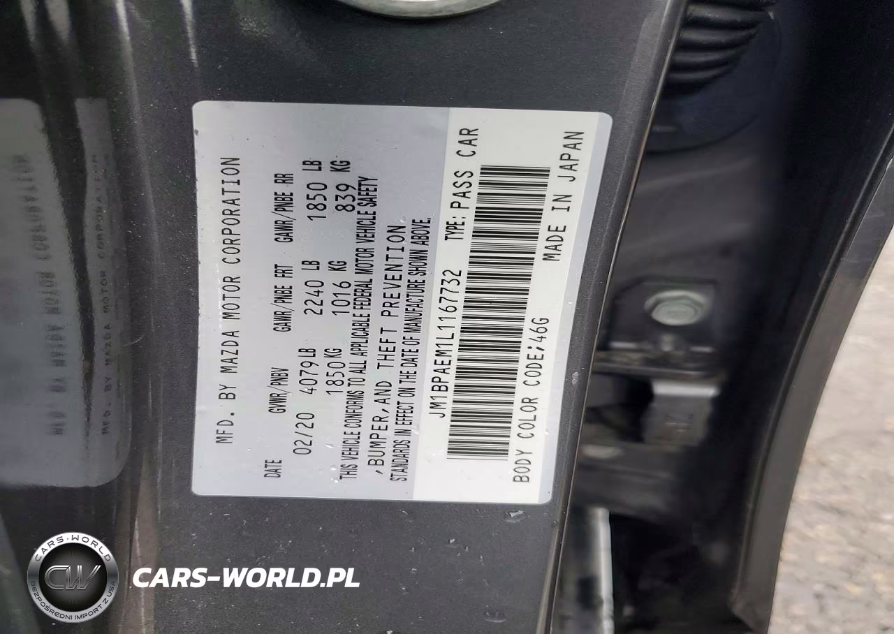 2020 Mazda 3 Premium VIN:JM1BPAEM1L1167732 - 12