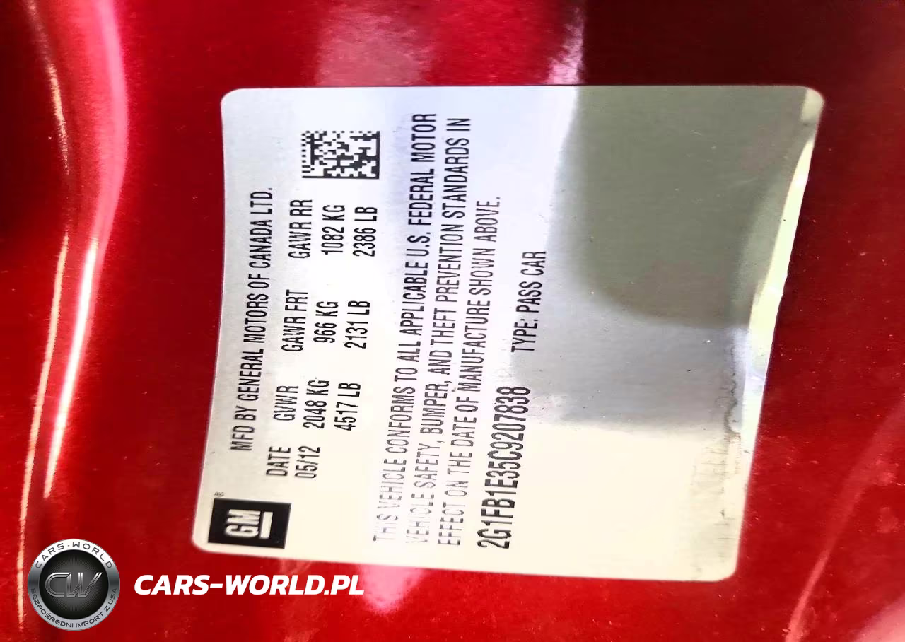 2012 Chevrolet Camaro Lt VIN:2G1FB1E35C9207838 - 12