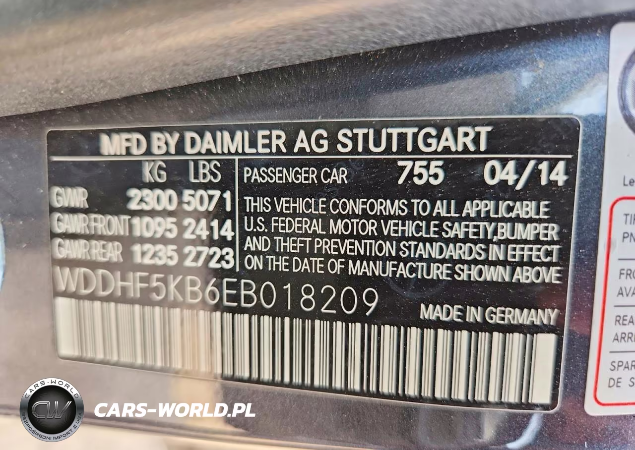 2014 Mercedes-Benz E 350 VIN:WDDHF5KB6EB018209 - 13