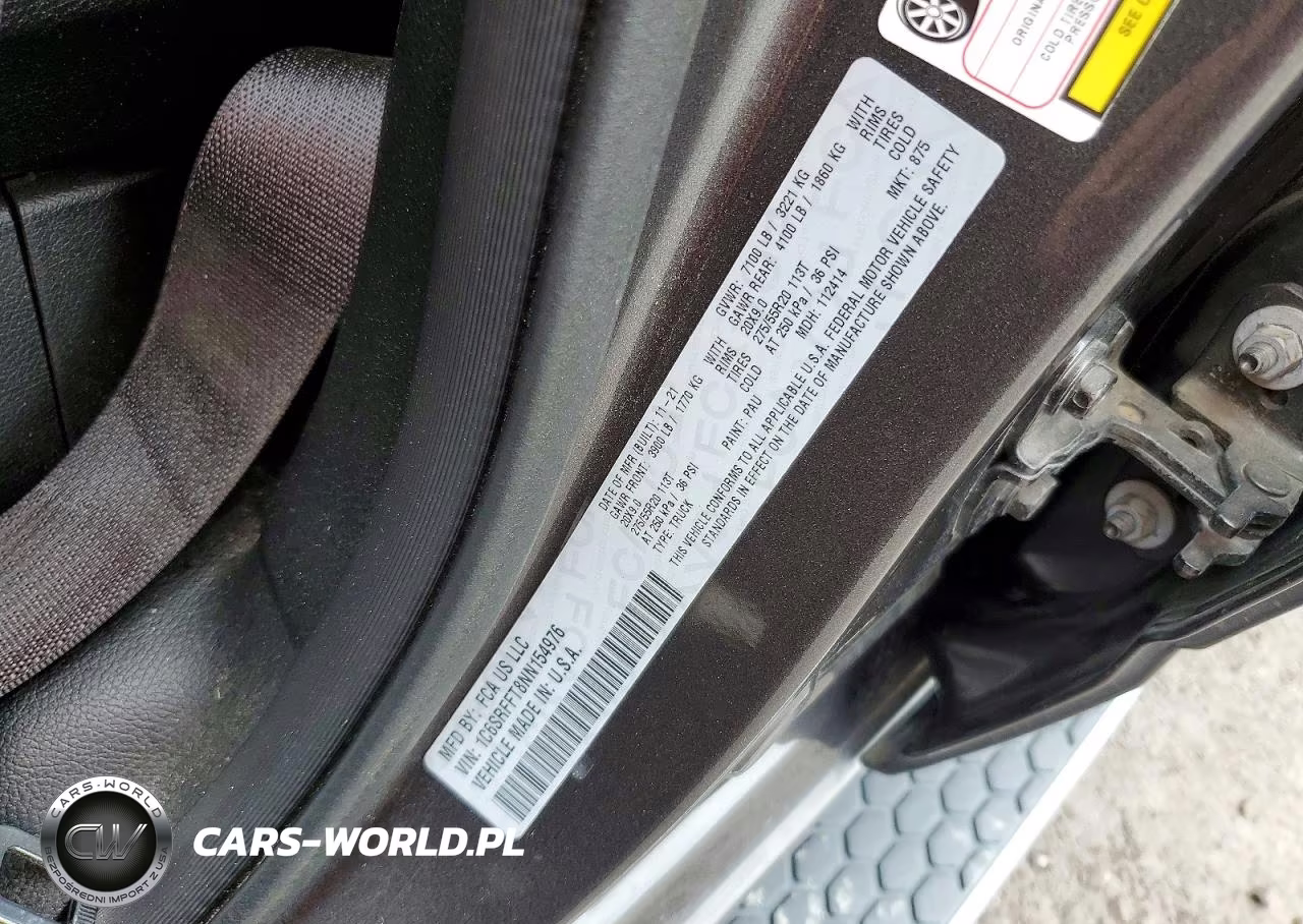 2022 Ram 1500 Big Horn VIN:1C6SRFFT8NN154976 - 12