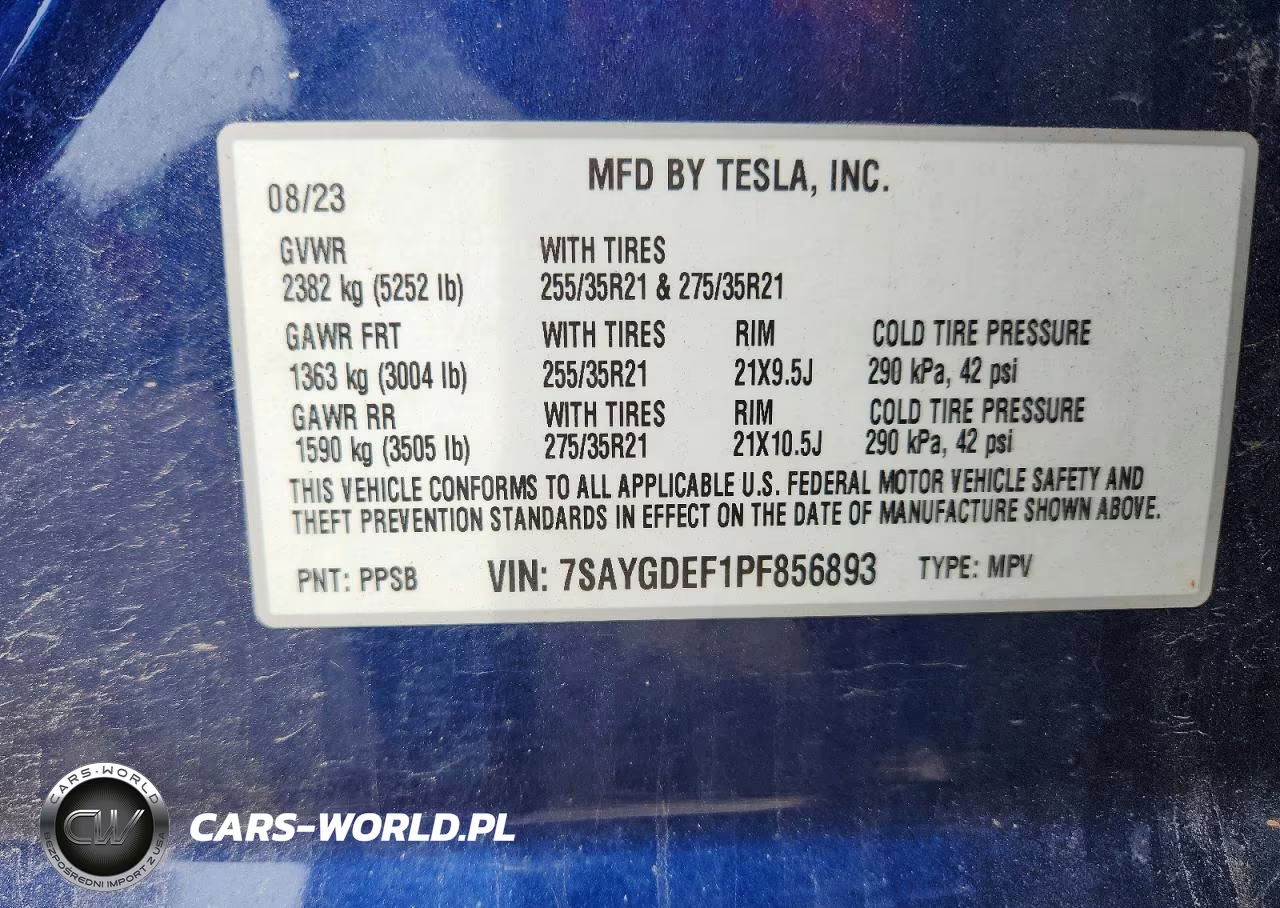 2023 Tesla Model Y VIN:7SAYGDEF1PF856893 - 13
