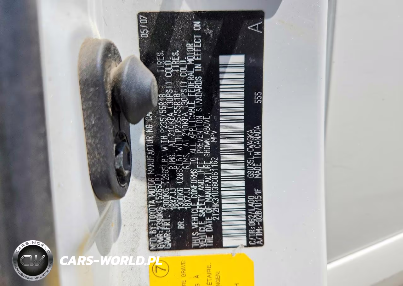2008 Lexus Rx 350 VIN:2T2HK31U38C061162 - 13