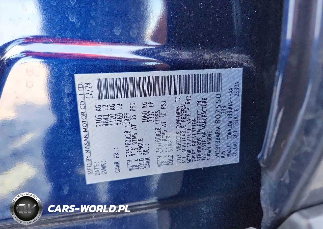2025 Nissan Rogue Sv VIN:5N1BT3BA8SC807550 - 13