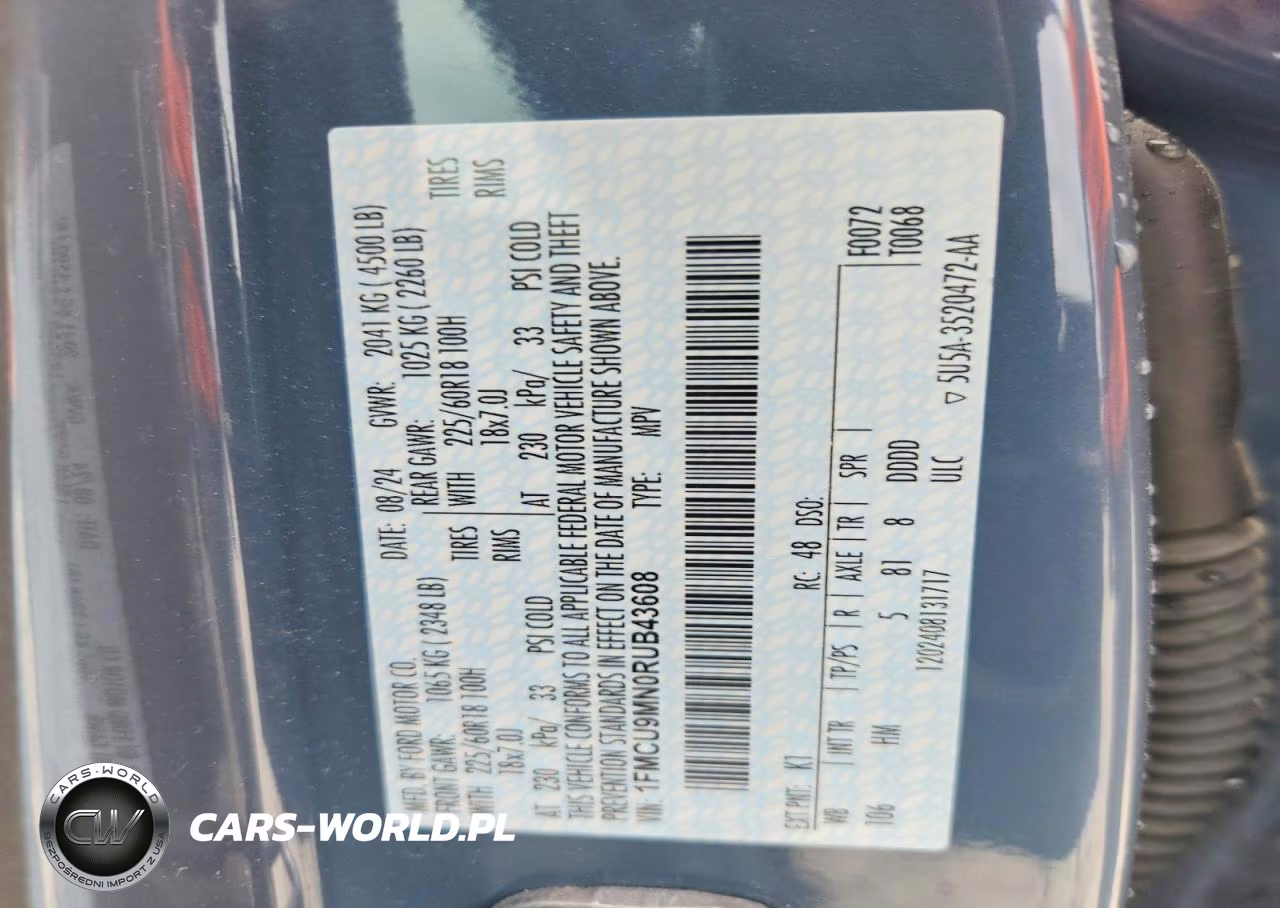 2024 Ford Escape St Line VIN:1FMCU9MN0RUB43608 - 12