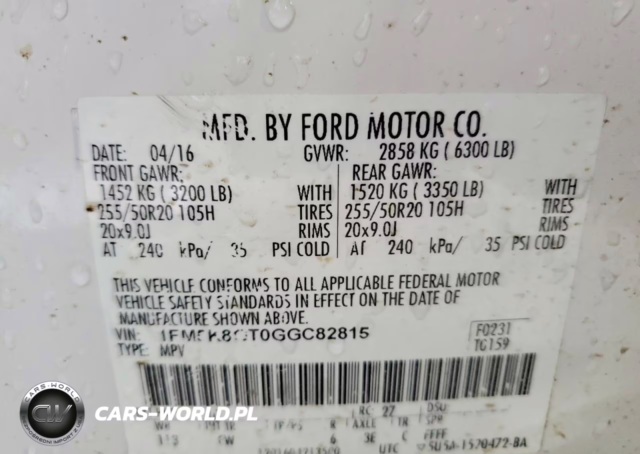 2016 Ford Explorer Sport VIN:1FM5K8GT0GGC82815 - 13