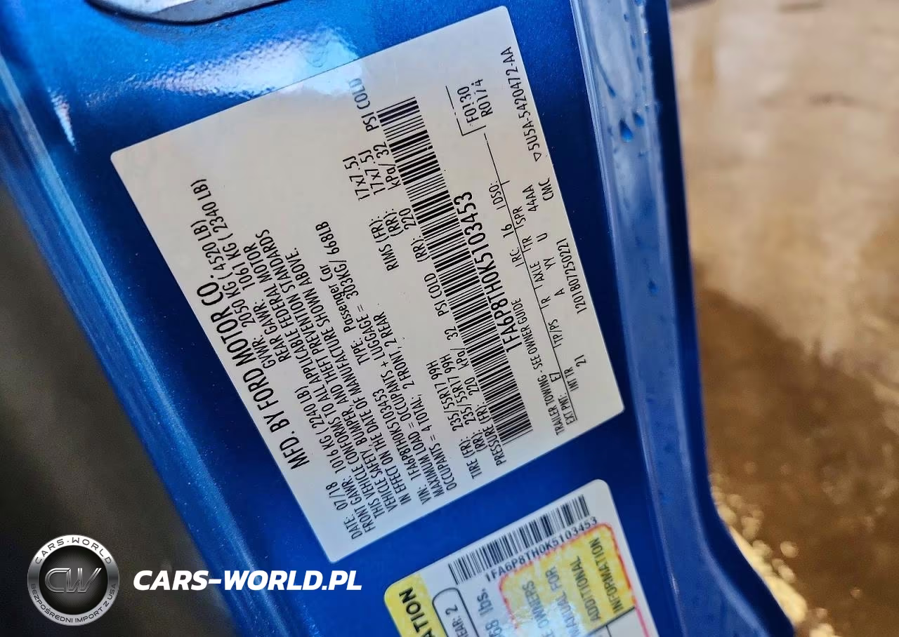 2019 Ford Mustang VIN:1FA6P8TH0K5103453 - 12