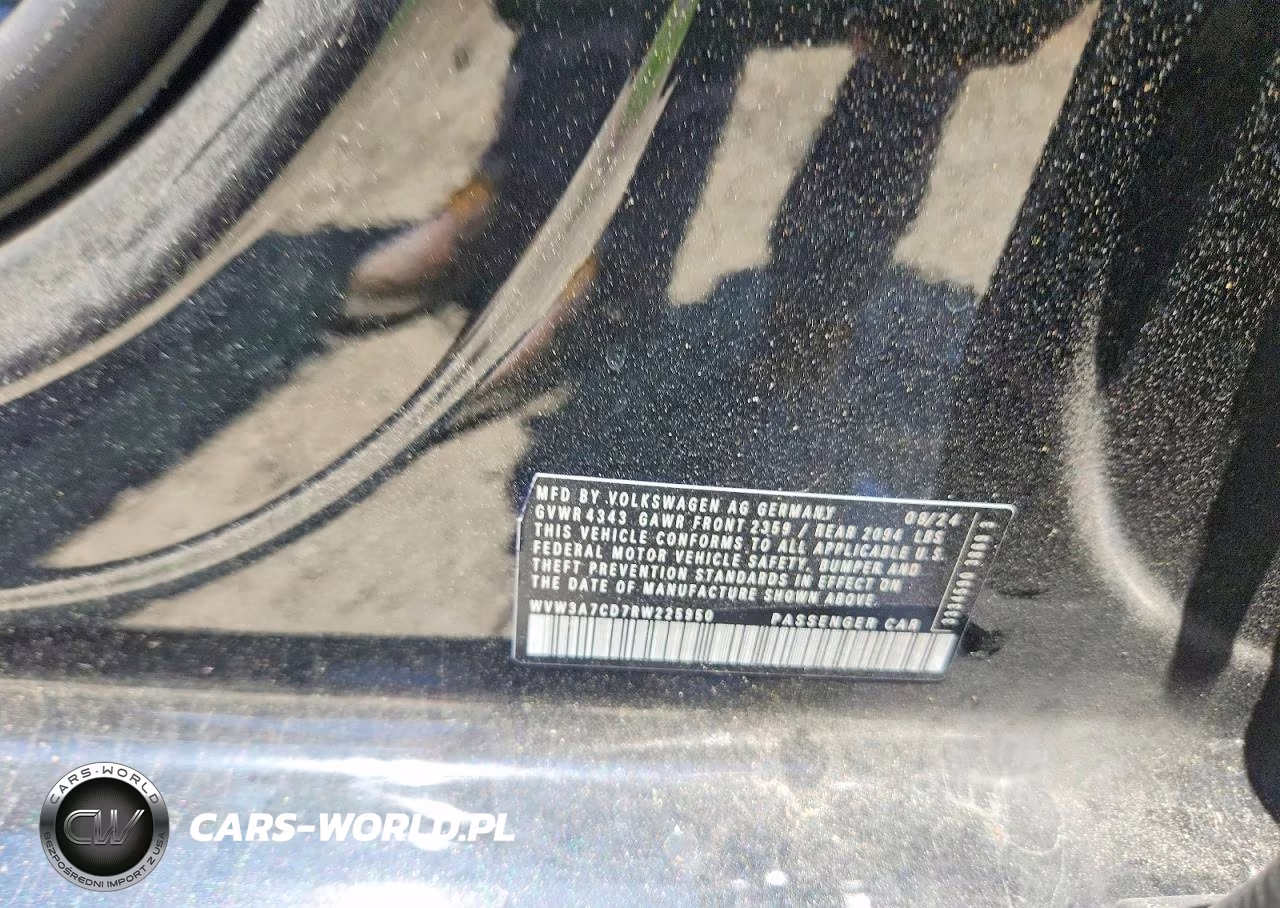2024 Volkswagen Gti Se VIN:WVW3A7CD7RW225950 - 13