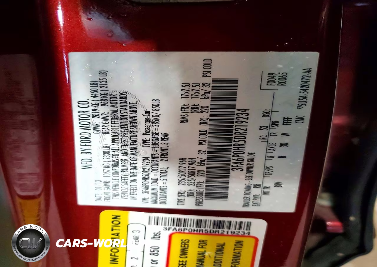 2013 Ford Fusion Se VIN:3FA6P0HR5DR219234 - 12