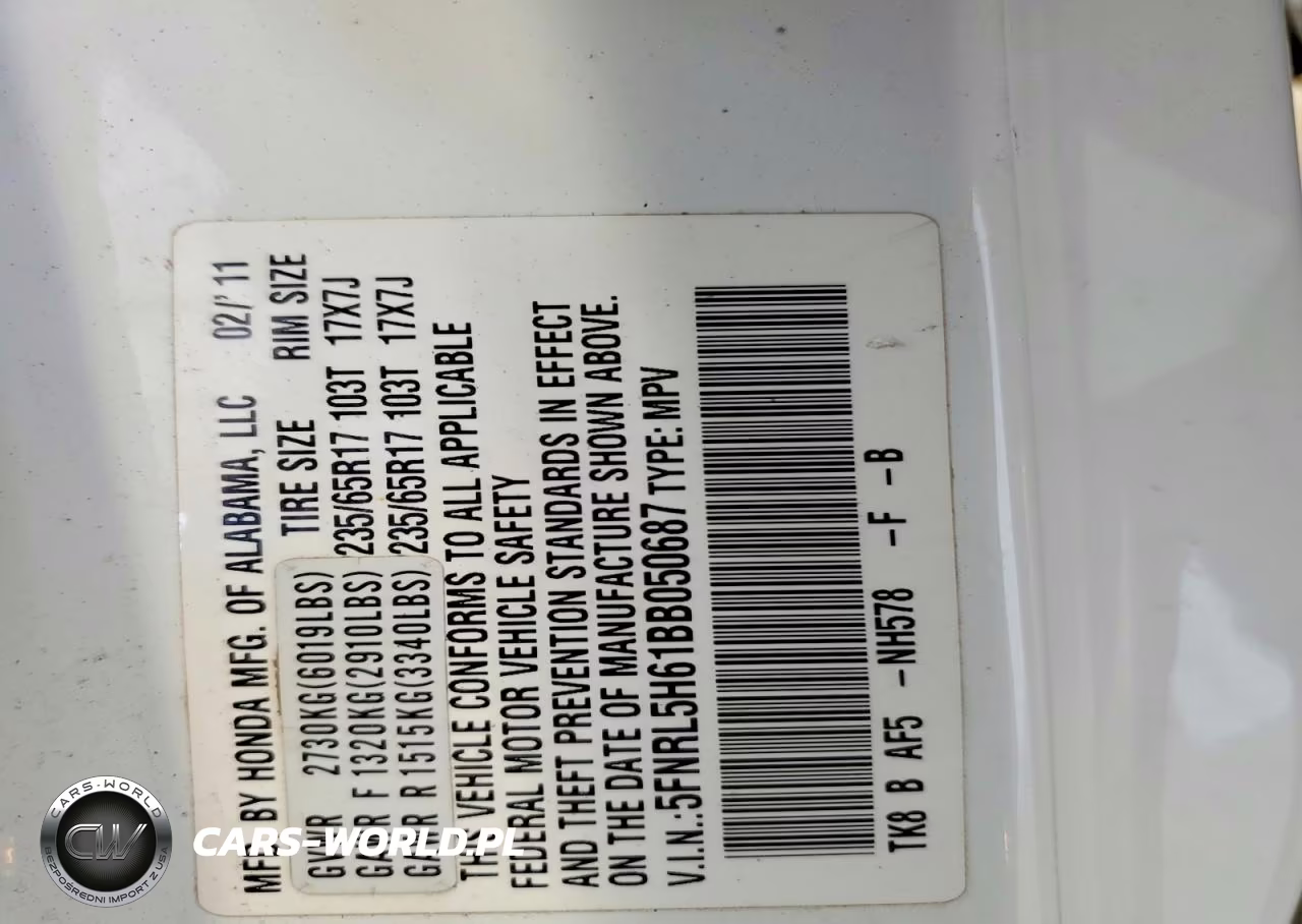 2011 Honda Odyssey Exl VIN:5FNRL5H61BB050687 - 13