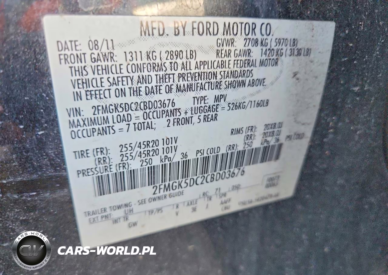 2012 Ford Flex Limited VIN:2FMGK5DC2CBD03676 - 13