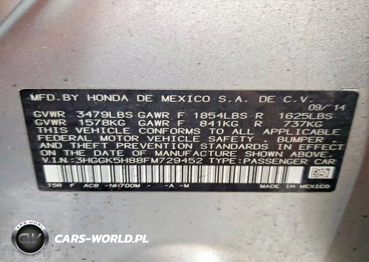 2015 Honda Fit Ex VIN:3HGGK5H88FM729452 - 13