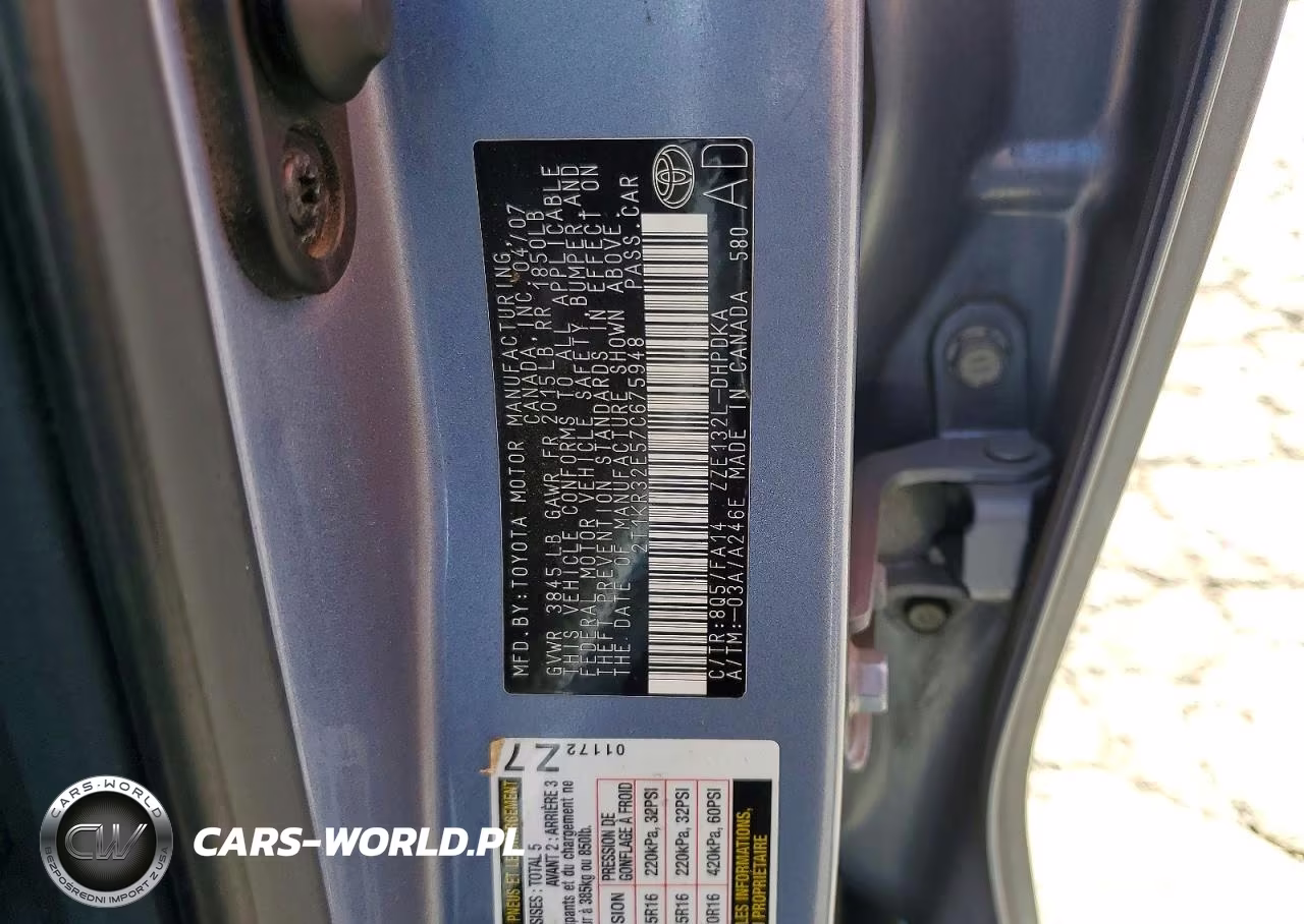 2007 Toyota Corolla Matrix Xr VIN:2T1KR32E57C675948 - 12