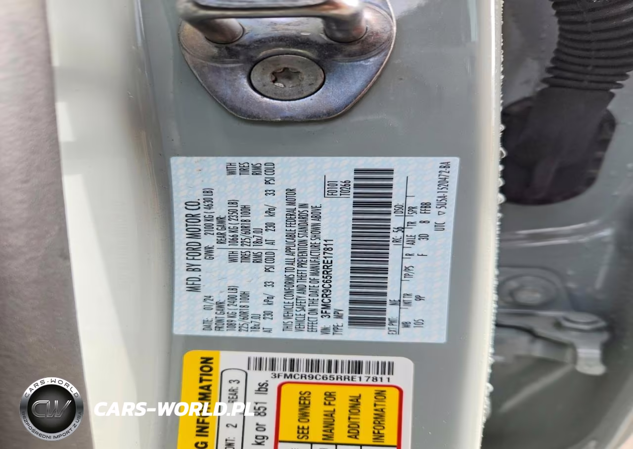 2024 Ford Bronco Sport Outer Banks VIN:3FMCR9C65RRE17811 - 14