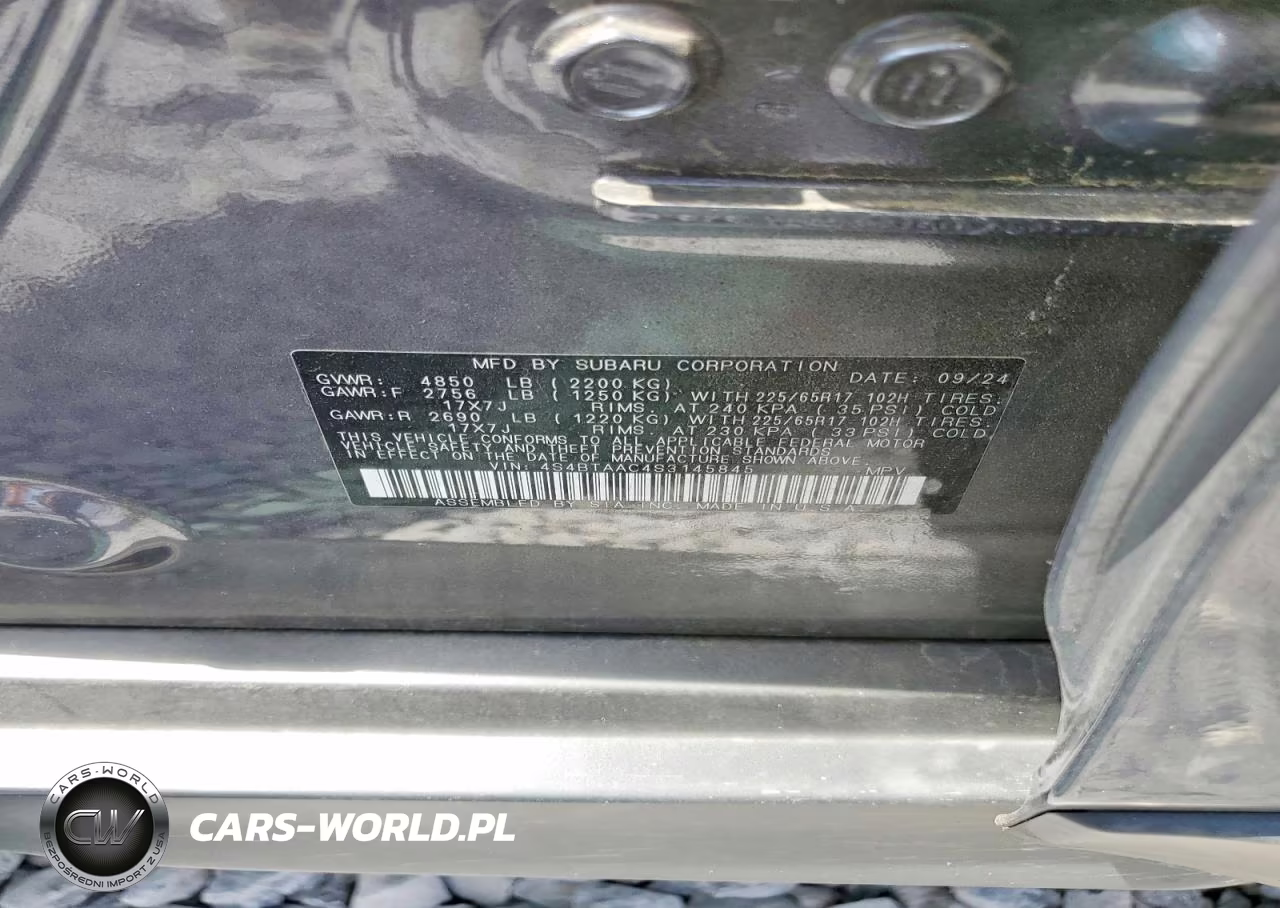 2025 Subaru Outback VIN:4S4BTAAC4S3145845 - 13