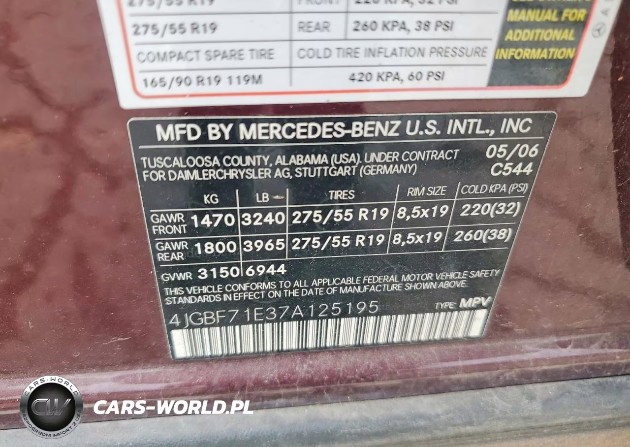 2007 Mercedes-Benz Gl 450 4Matic VIN:4JGBF71E37A125195 - 13