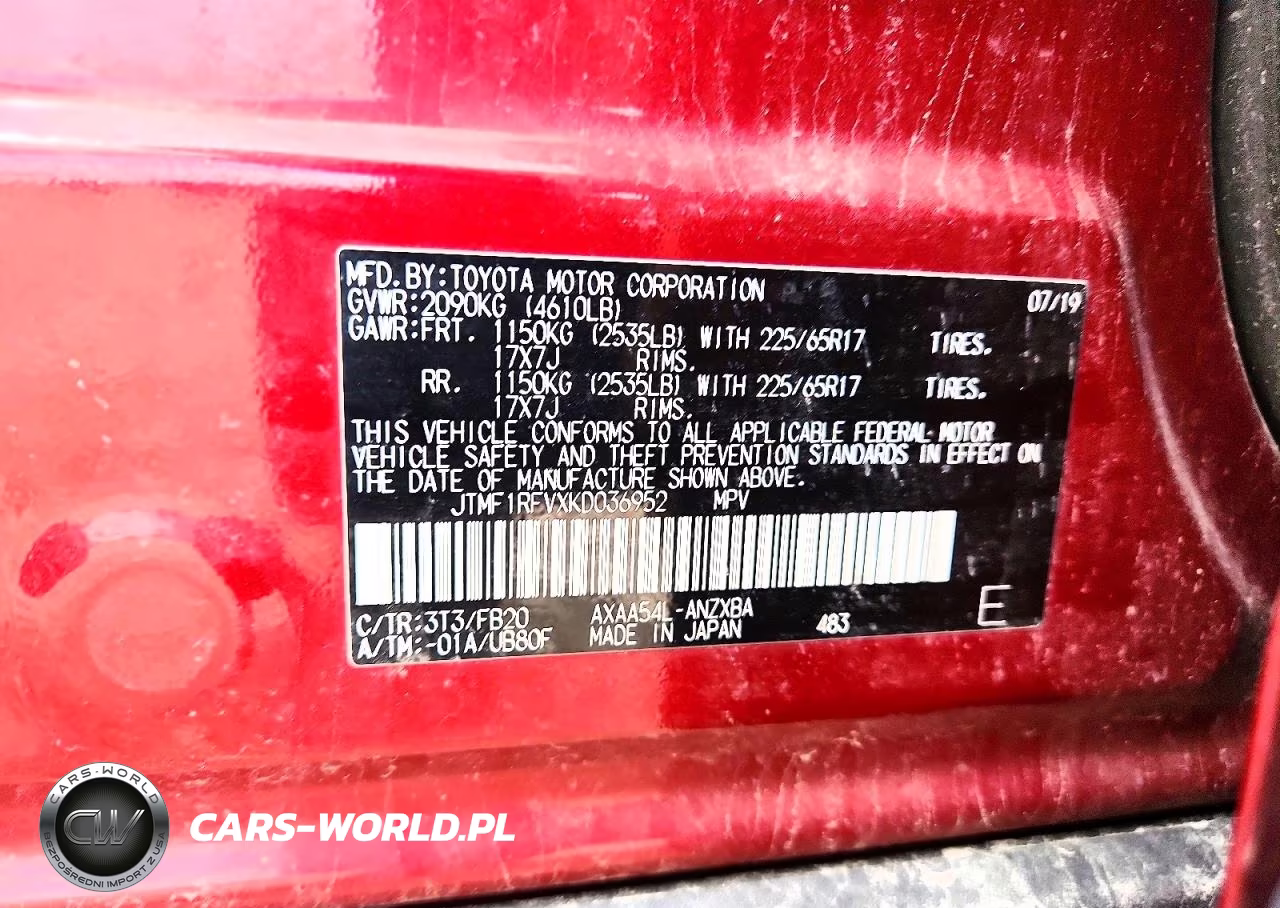 2019 Toyota Rav4 Le VIN:JTMF1RFVXKD036952 - 13