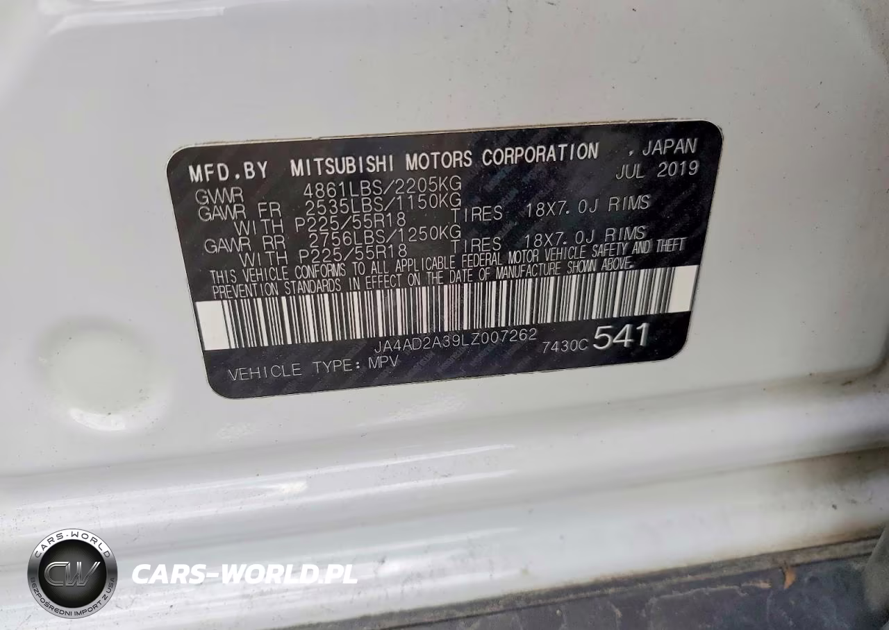 2020 Mitsubishi Outlander Es VIN:JA4AD2A39LZ007262 - 14