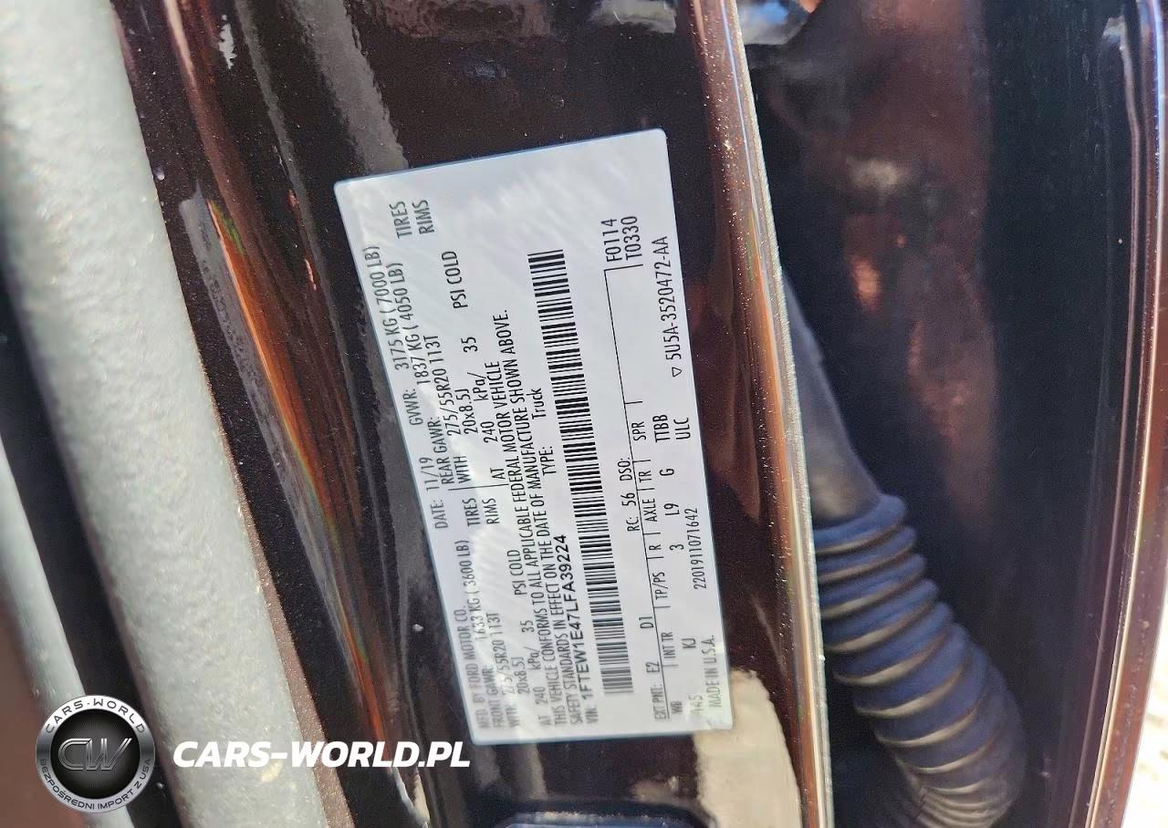 2020 Ford F150 Supercrew VIN:1FTEW1E47LFA39224 - 12