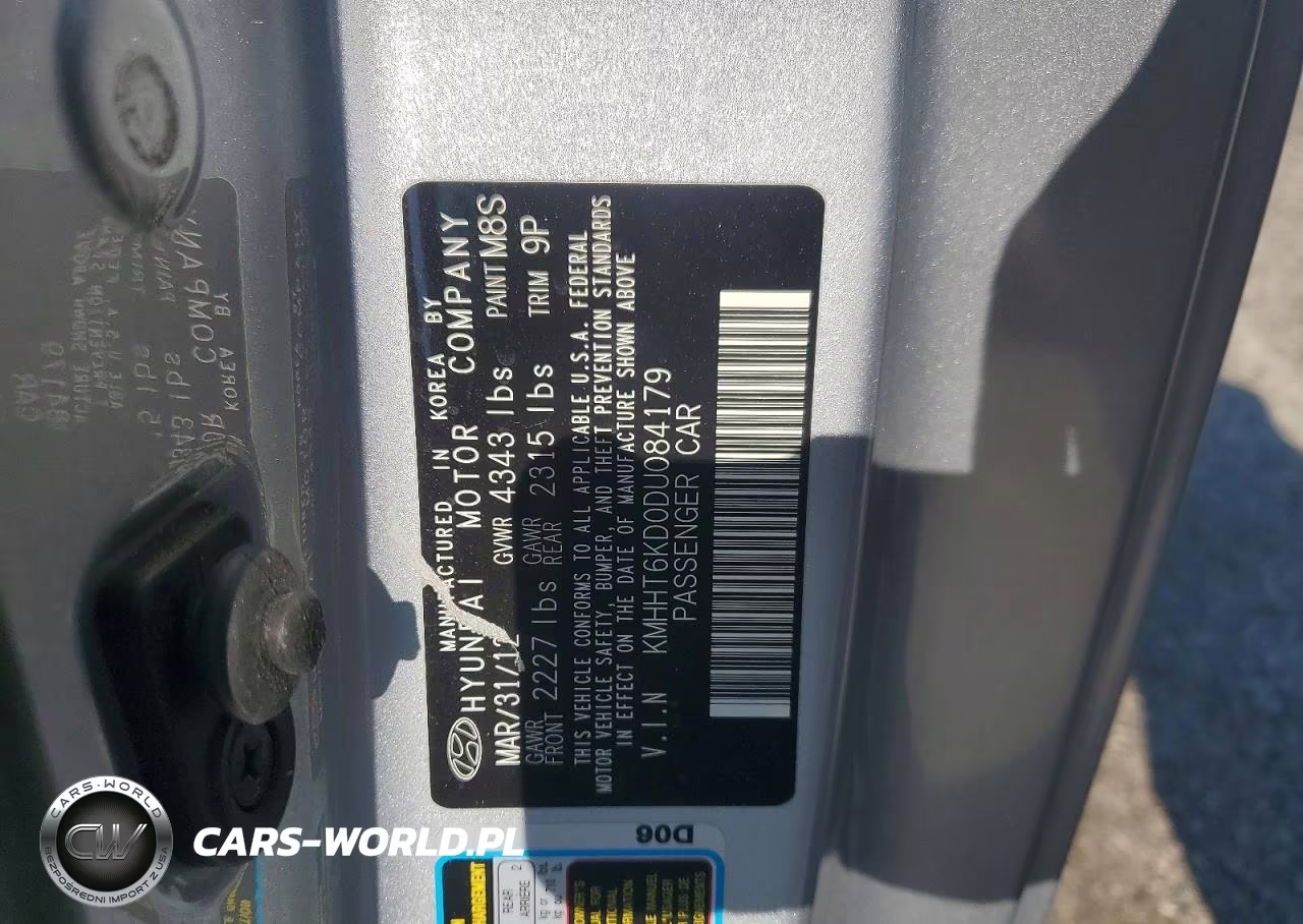 2013 Hyundai Genesis Coupe 2.0T VIN:KMHHT6KD0DU084179 - 12