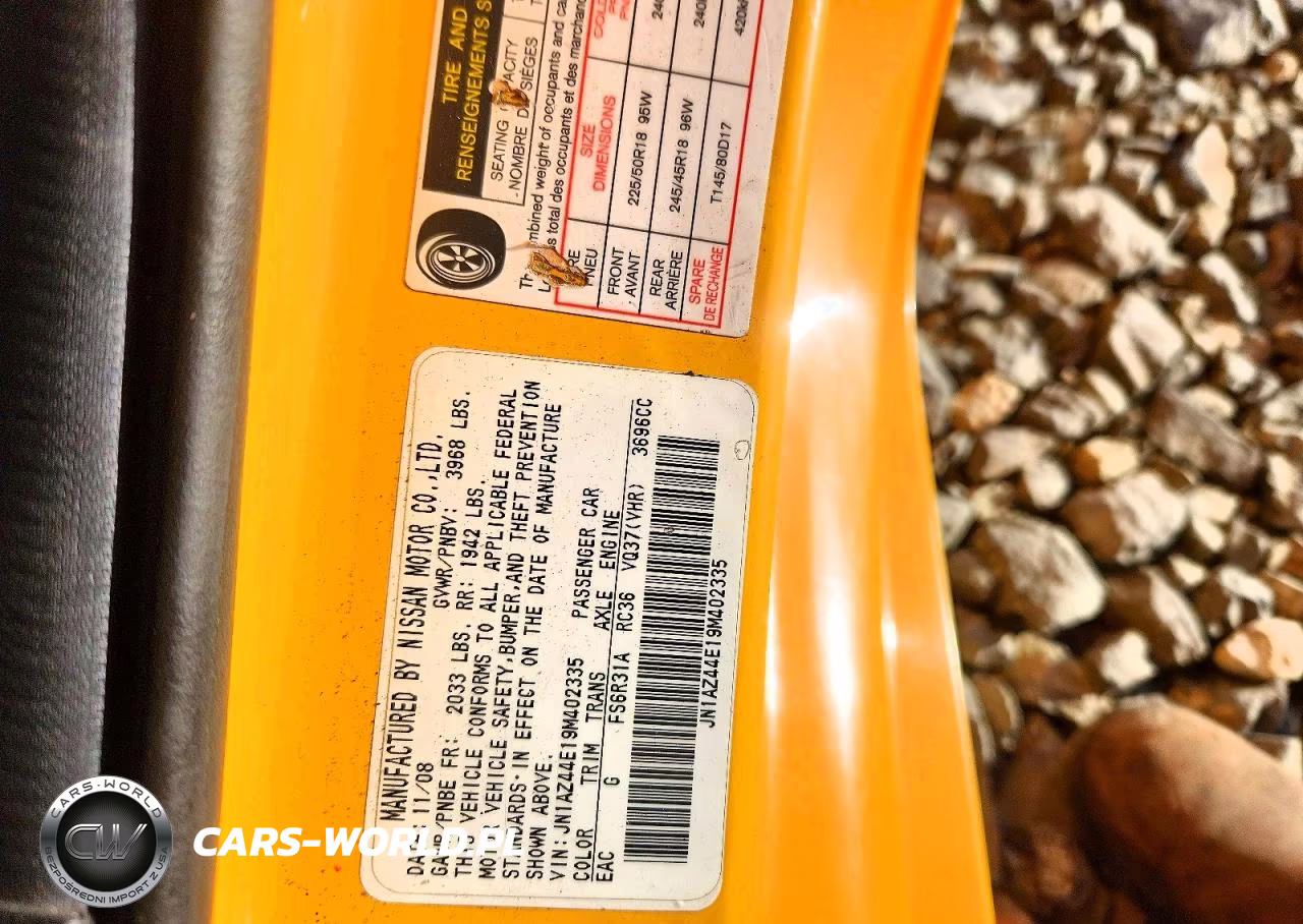 2009 Nissan 370Z Base VIN:JN1AZ44E19M402335 - 12