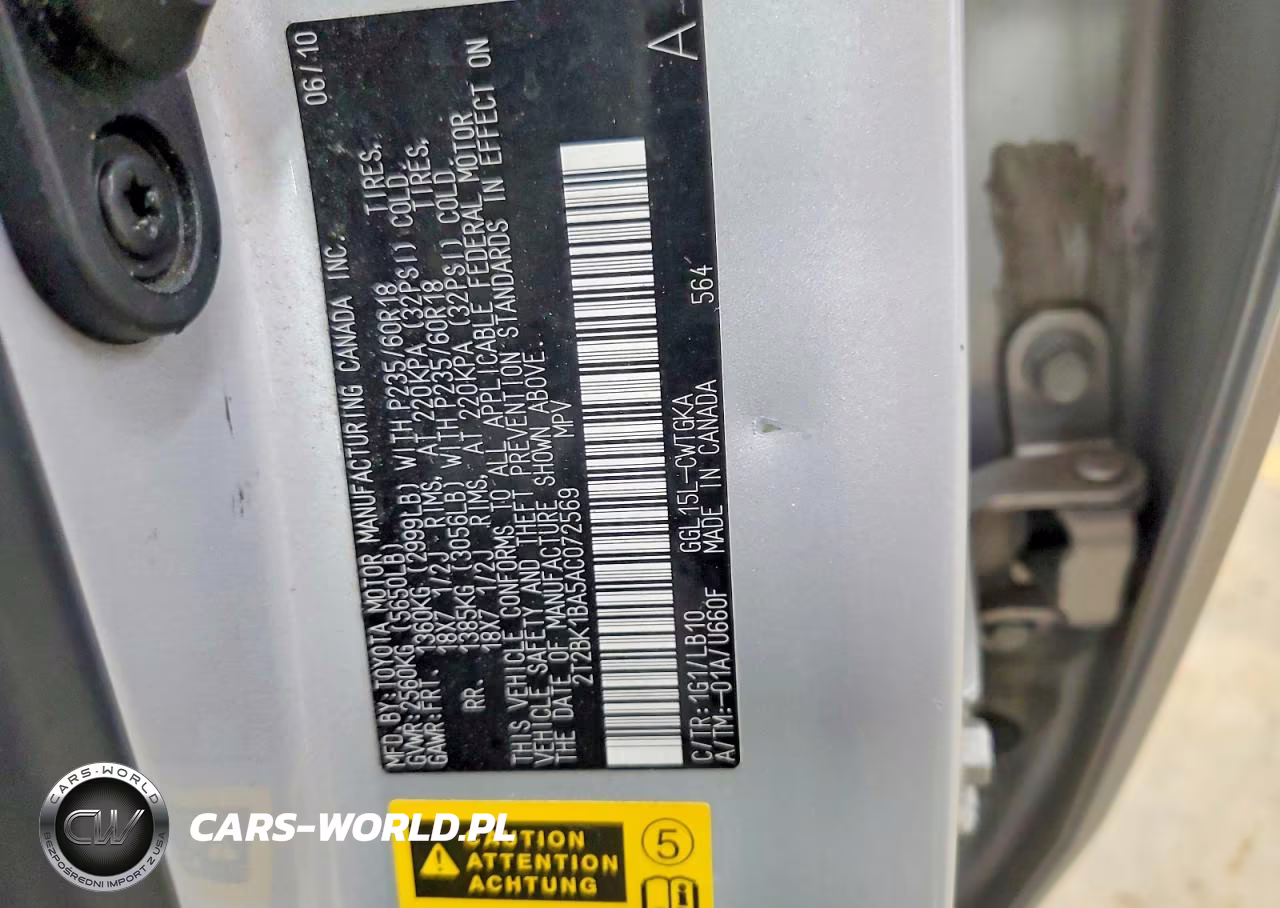 2010 Lexus Rx 350 VIN:2T2BK1BA5AC072569 - 14