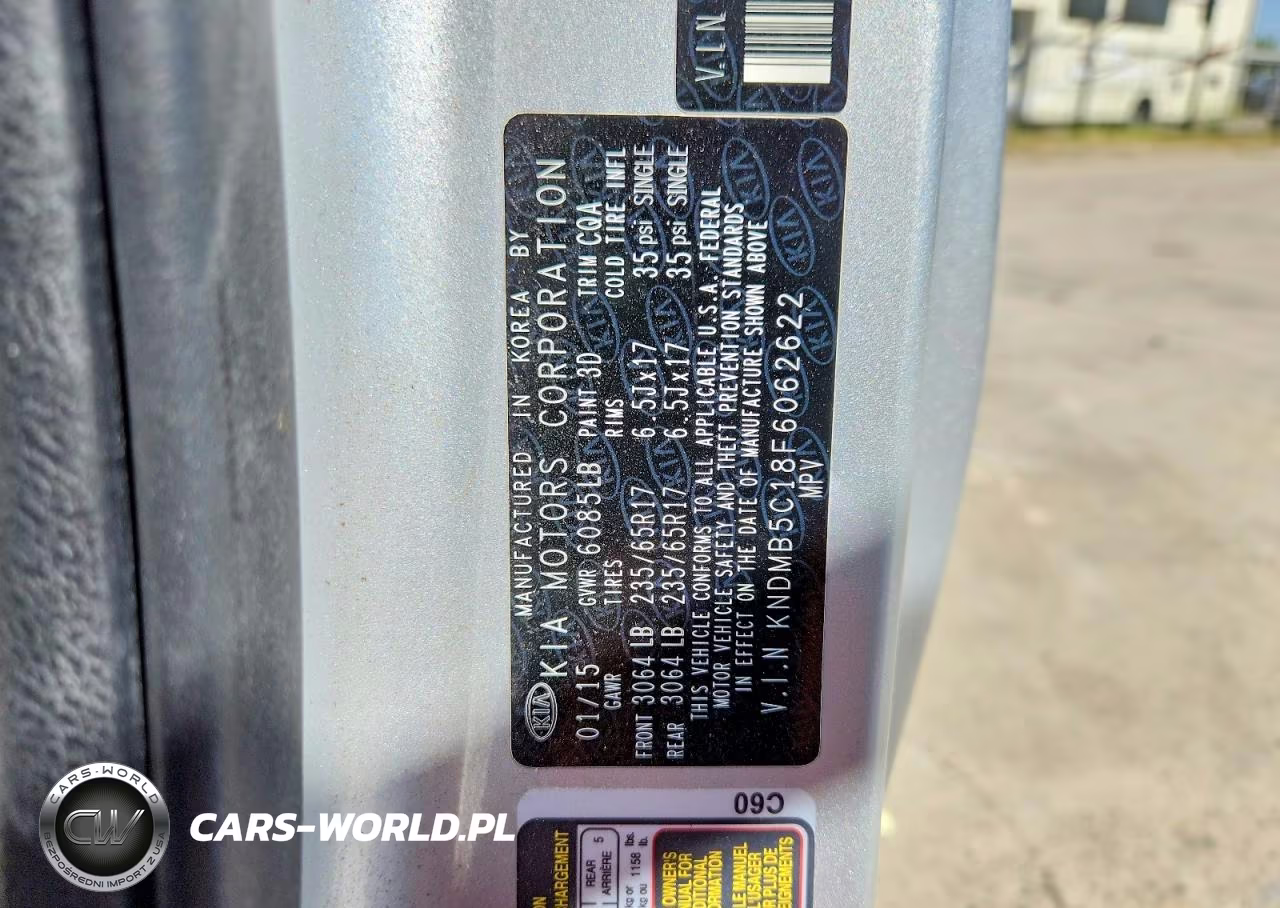 2015 Kia Sedona Lx VIN:KNDMB5C18F6062622 - 13
