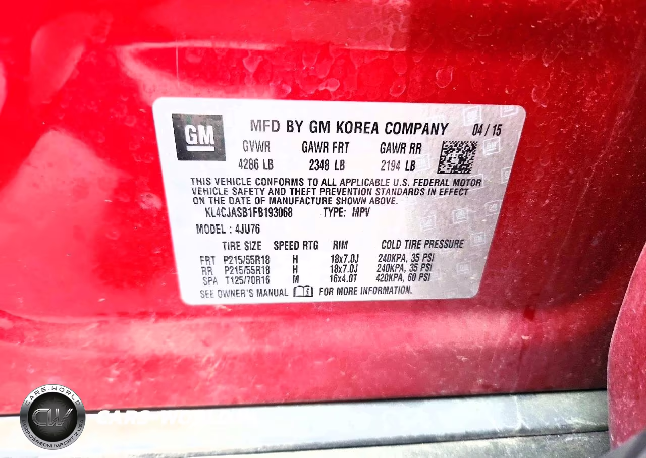 2015 Buick Encore VIN:KL4CJASB1FB193068 - 13