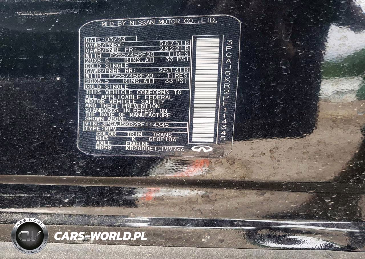 2023 Infiniti Qx55 Essential VIN:3PCAJ5KR2PF114345 - 12