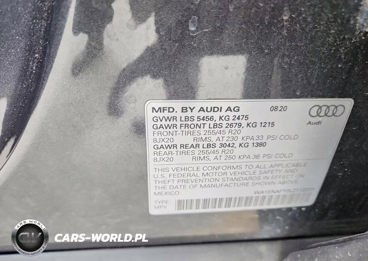 2020 Audi Q5 Titanium Premium Plus VIN:WA1ENAFY0L2112231 - 12