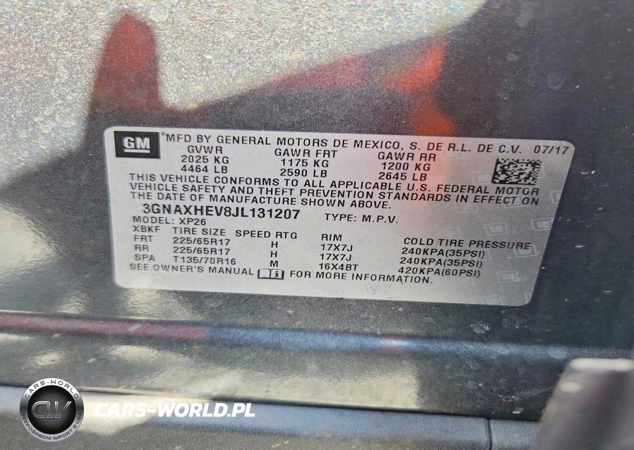 2018 Chevrolet Equinox Ls VIN:3GNAXHEV8JL131207 - 13