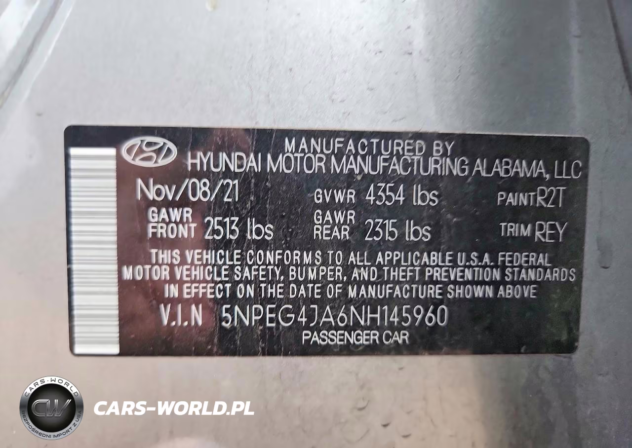 2022 Hyundai Sonata Se VIN:5NPEG4JA6NH145960 - 12
