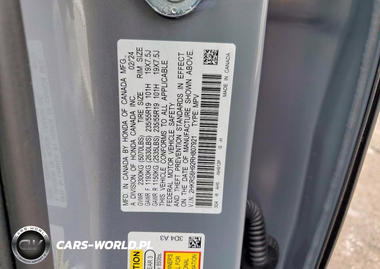 2024 Honda Cr-V Sport Touring VIN:2HKRS6H92RH807921 - 13