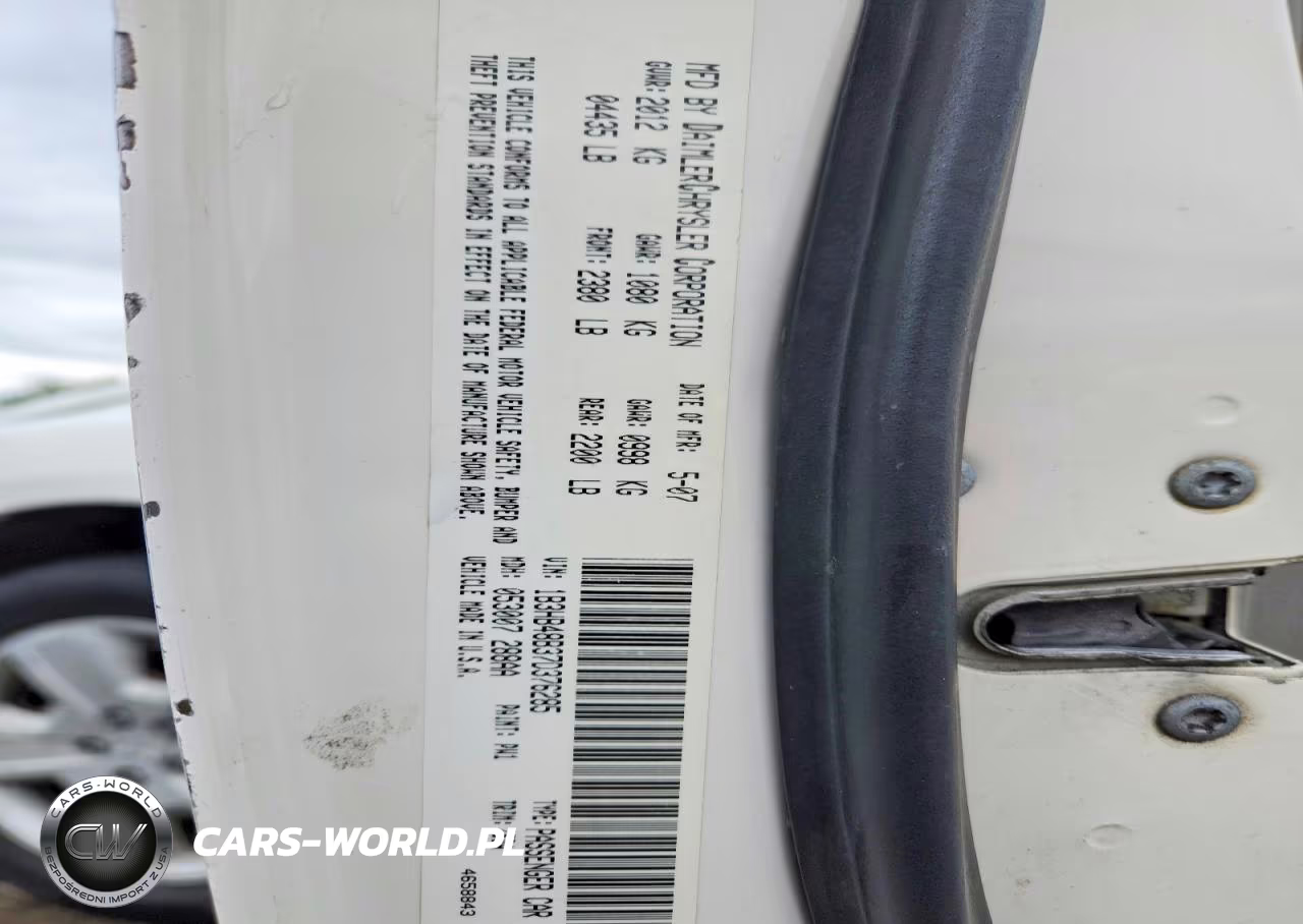 2007 Dodge Caliber Sxt VIN:1B3HB48B37D376285 - 12