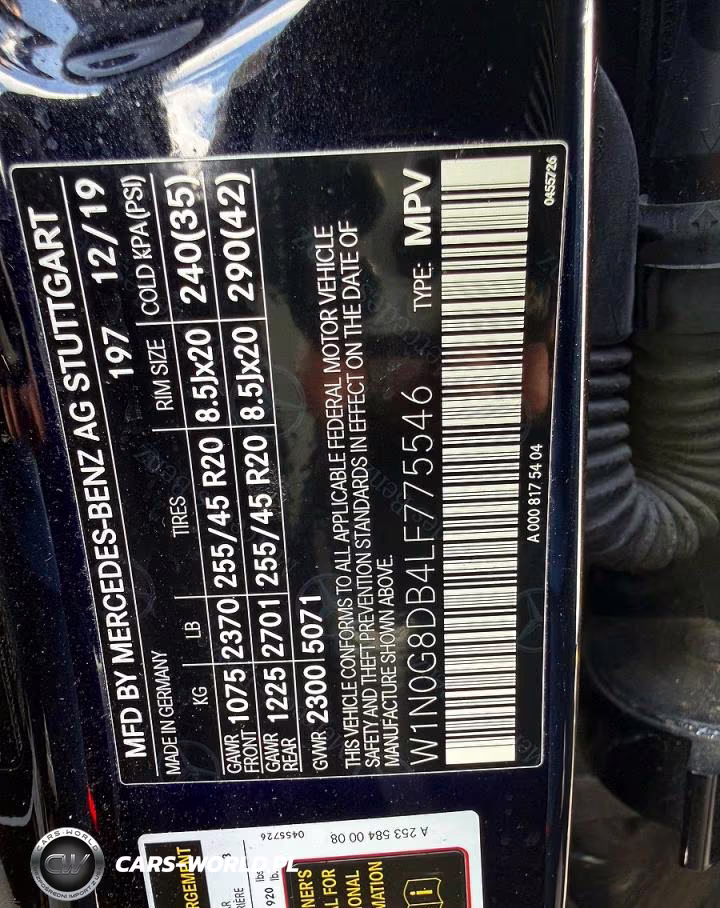 2020 Mercedes-Benz Glc 300 VIN:W1N0G8DB4LF775546 - 10