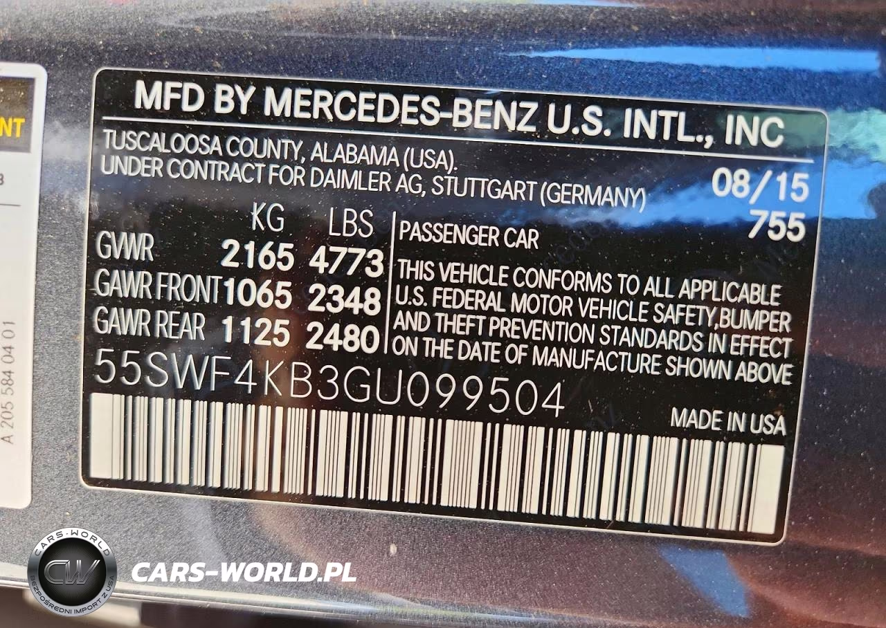 2016 Mercedes-Benz C 300 4Matic VIN:55SWF4KB3GU099504 - 12
