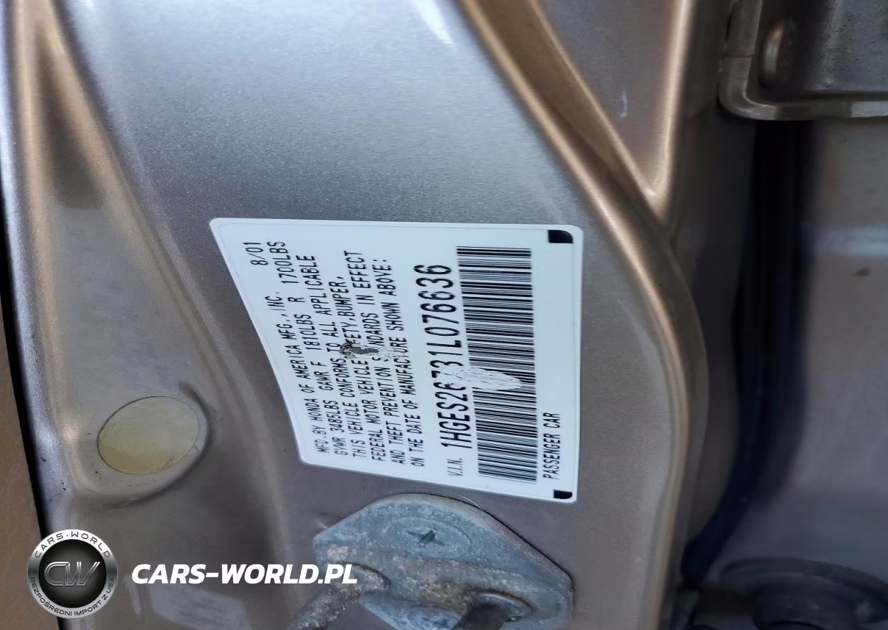 2001 Honda Civic Ex VIN:1HGES26731L076636 - 12