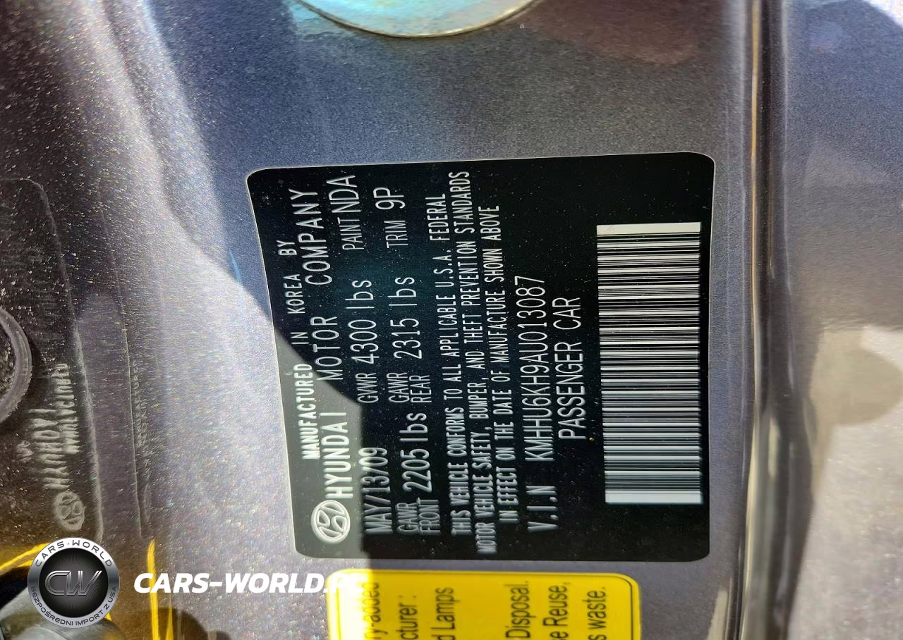 2010 Hyundai Genesis Coupe 3.8L VIN:KMHHU6KH9AU013087 - 13