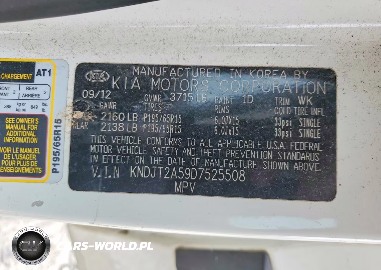 2013 Kia Soul Base VIN:KNDJT2A59D7525508 - 13